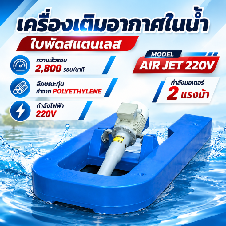 เครื่องเติมอากาศในน้ำ JET